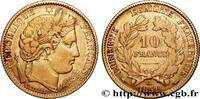 FRANCE 10 francs or Cérès, IIe République II REPUBLIC Paris 1851 (19mm, 3,20g, 6h) -