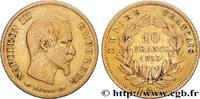 FRANCE 10 francs Napoléon III tête nue, grand module SECOND EMPIRE Paris 1855 (19mm, 3,17g, 6h) -