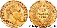 FRANCE 10 francs or Napoléon III, tête laurée SECOND EMPIRE Paris 1866 (19mm, 3,21g, 6h) -