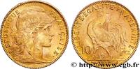 FRANCE 10 francs Coq III REPUBLIC Paris 1910 (19mm, 3,22g, 6h) -