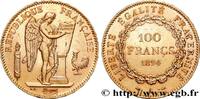 FRANCE 100 francs génie tranche inscrite en relief Dieu p III REPUBLIC Paris 1894 (35mm, 32,26g, 6h) -