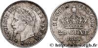 FRANCE 20 centimes Napoléon III, tête laurée, petit modul SECOND EMPIRE Bordeaux 1866 (15mm, 0,98g, 6h) -