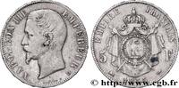 FRANCE 5 francs Napoléon III, tête nue SECOND EMPIRE Lyon 1855 (37mm, 24,71g, 6h) -