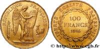 FRANCE 100 francs or Génie, tranche inscrite en relief Di III REPUBLIC Paris 1886 (35mm, 32,22g, 6h) -