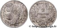 FRANCE 2 francs Cérès, IIe République II REPUBLIC Strasbourg 1849 (27mm, 9,87g, 6h) -