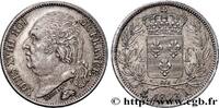 FRANCE 1/2 franc Louis XVIII LOUIS XVIII Paris 1823 (18mm, 2,52g, 6h) -