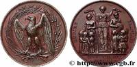 FRANCE Médaille, Enseignement primaire ENSEIGNEMENT 69 - Lyon 1854-1855 (51,5mm, 67,20g, 12h) -