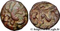 FRANCE Bronze au cheval AMBIANI (Area of Amiens) Amiens (80) c. 60-50 AC. (16mm, 2,39g, 9h) -