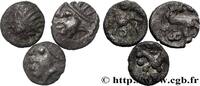 FRANCE Lot de 3 oboles au cheval et aux annelets GALLIA - SANTONES / MID-WESTERN, Unspecified c. 60-50 AC. (mm, g, h) -
