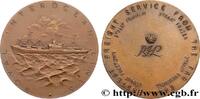 FRANCE Médaille, Royal Interocean Lines MER ET MARINE : PAQUEBOTS, NAVIRES, BATEAUX n.d. (79,5mm, 185,83g, 12h) -