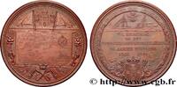FRANCE Médaille, 25e anniversaire de la compagnie Dampski MER ET MARINE : PAQUEBOTS, NAVIRES, BATEAUX 1891 (69,5mm, 140,68g, 12h) -