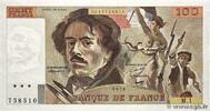 FRANCE 100 Francs DELACROIX FRANCE 100 Francs DELACROIX 1978 VF -