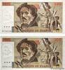 FRANCE 100 Francs DELACROIX Lot FRANCE 100 Francs DELACROIX Lot 1978 VF -