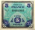 FRANCE 5 Francs DRAPEAU FRANCE 5 Francs DRAPEAU 1944 UNC- -