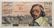 FRANCE 10 NF sur 1000 Francs RICHELIEU FRANCE 10 NF sur 1000 Francs RICHELIEU 1957 XF+ -