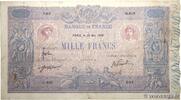FRANCE 1000 Francs BLEU ET ROSE FRANCE 1000 Francs BLEU ET ROSE 1908 F -