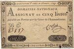 FRANCE 5 Livres FRANCE 5 Livres 1791 XF -