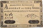 FRANCE 5 Livres FRANCE 5 Livres 1791 VF- -