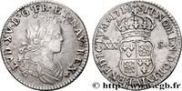 FRANCE XX sols de Navarre LOUIS XV THE BELOVED Paris 1719 (23mm, 4,04g, 6h) -
