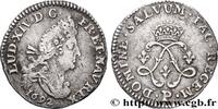 FRANCE Quatre sols aux deux L LOUIS XIV THE SUN KING Dijon 1692 (19,5mm, 1,27g, 6h) -
