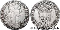 FRANCE Demi-écu, portrait apollinien LOUIS XIV THE SUN KING Nantes 1662 (31mm, 13,39g, 6h) -