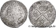 FRANCE 20 sols aux insignes LOUIS XIV THE SUN KING Lyon 1707 (26,5mm, 5,2g, 6h) -