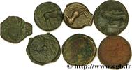 FRANCE Lot de 7 bronzes variés Gallia Ier siècle avant J.-C. (mm, g, h) -