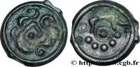 FRANCE Potin au sanglier, au torque et aux globules GALLIA BELGICA - SUESSIONES (Area of Soissons) c. 60-30 AC. (17,5mm, 3,14g, 7h) -