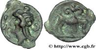 FRANCE Potin au taureau et au lis, classe Ia HIGH AND MIDDLE SEINE Ier siècle avant J.-C. (20,5mm, 2,90g, 9h) -