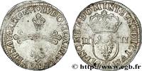 FRANCE Quart d'écu, à la croix fleurdelisée, titulature c LOUIS XIII Toulouse 1643 (30,5mm, 9,71g, 8h) -