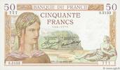 FRANCE 50 Francs CÉRÈS FRANCE 50 Francs CÉRÈS 1935 XF -