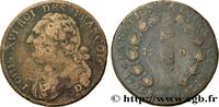 FRANCE 12 deniers dit au faisceau, type FRANÇOIS LOUIS XVI Roanne 1793 (28,5mm, 12,76g, 6h) -