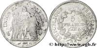 FRANCE 5 francs Union et Force, Union serré, glands intér DIRECTOIRE Paris 1798 (37mm, 25g, 6h) -