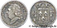 FRANCE 1/4 franc Louis XVIII LOUIS XVIII Paris 1818 (14,99mm, 1,24g, 6h) -