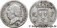 FRANCE 1/4 franc Louis XVIII LOUIS XVIII Paris 1820 (15mm, 1,25g, 6h) -