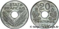 FRANCE 20 centimes État français, légère FRENCH STATE 1944 (24mm, g, 6h) -