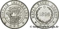 FRANCE Essai au module de 20 francs III REPUBLIC 1896 (35,04mm, 17,03g, 12h) -