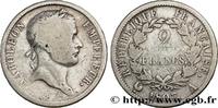 FRANCE 2 francs Napoléon Ier tête laurée, République fran PREMIER EMPIRE / FIRST FRENCH EMPIRE Paris 1807 (27mm, 10g, 6h) -