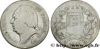 FRANCE 2 francs Louis XVIII LOUIS XVIII La Rochelle 1823 (27mm, 10g, 6h) -