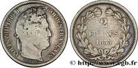 FRANCE 2 francs Louis-Philippe LOUIS-PHILIPPE I Strasbourg 1833 (27,15mm, 10g, 6h) -