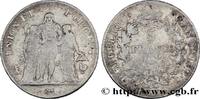 FRANCE 5 francs Union et Force, Union serré, avec glands DIRECTOIRE Paris 1798 (37mm, 25g, 6h) -