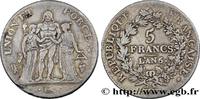 FRANCE 5 francs Union et Force, Union serré, avec glands DIRECTOIRE Perpignan 1798 (37mm, 25g, 6h) -