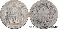 FRANCE 5 francs Union et Force, Union serré, seulement gl DIRECTOIRE Perpignan 1798 (37mm, 25g, 6h) -
