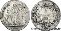 FRANCE 5 francs Union et Force, Union serré, seulement gl DIRECTOIRE Perpignan 1798 (37mm, 25g, 6h) -