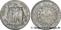 FRANCE 5 francs Union et Force, Union serré, gland intéri DIRECTOIRE Paris 1799 (37mm, 25g, 6h) -