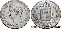 FRANCE 5 francs Charles X, 2e type CHARLES X La Rochelle 1827 (37mm, 25g, 6h) -