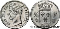 FRANCE 1/4 franc Charles X CHARLES X Perpignan 1828 (15,11mm, 1,23g, 6h) -