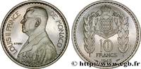 MONACO MONACO Paris 1945 (26,11mm, 7,06g, 6h) Essai de 10 Francs Turin Louis II 1945 ST