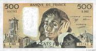 FRANCE 500 Francs PASCAL FRANCE 500 Francs PASCAL 1989 UNC- -