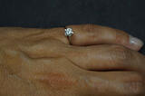 White Gold Solitaire Design Ring Adorned With A 0.33 Carat Vs1 Quality Diamond